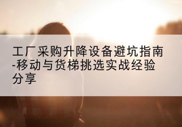 郎溪移动式升降机怎么选-工厂采购升降设备避坑指南-移动与货梯挑选实战经验分享